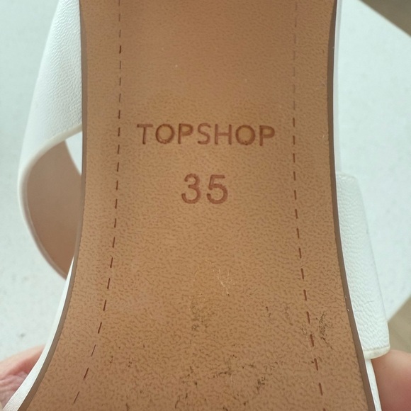 Topshop White Leather Sandals - Picture 8 of 8